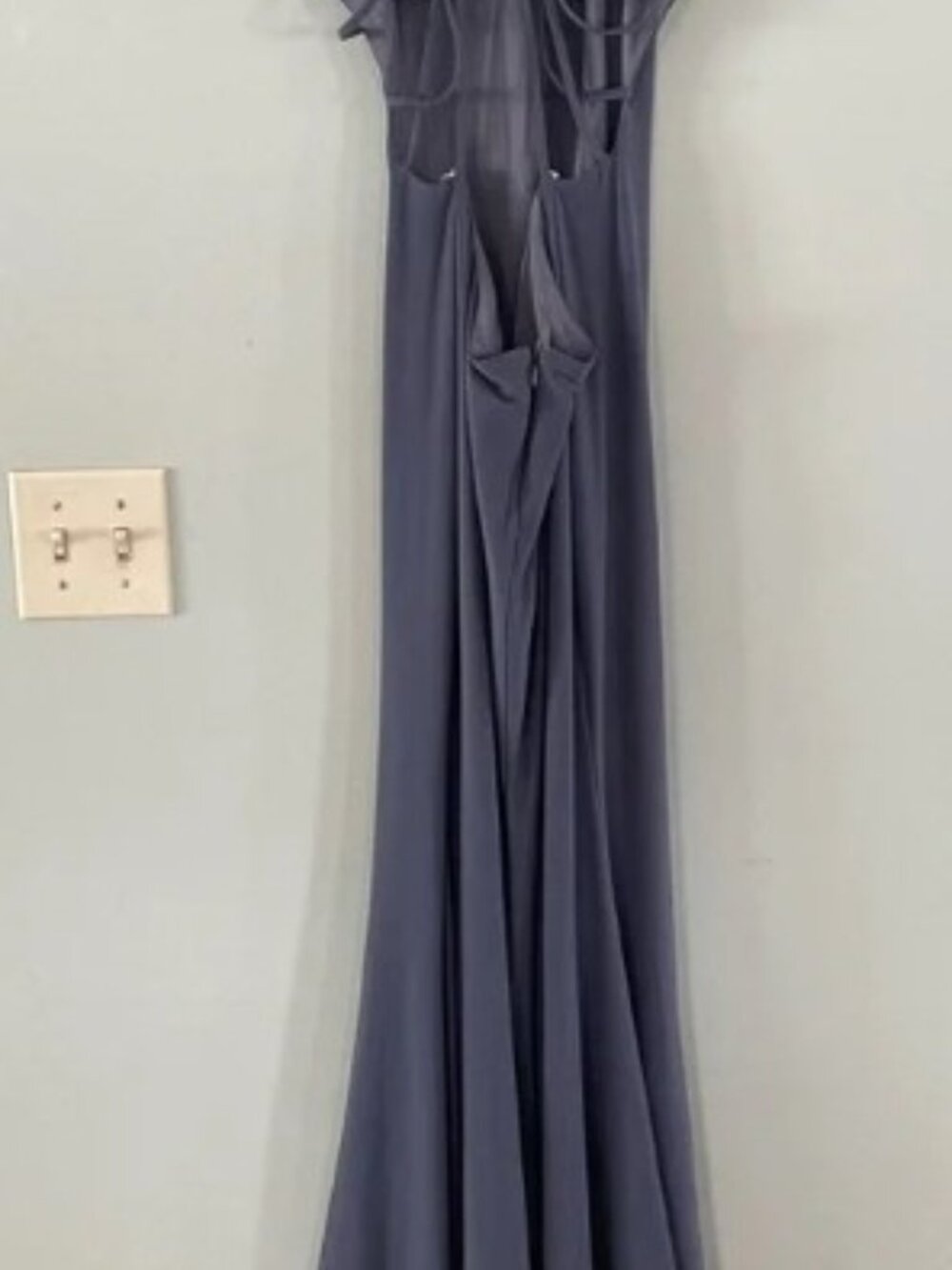 Backless Hourglass Gown- Clarisse 3459 Stone - Picture 2 of 8